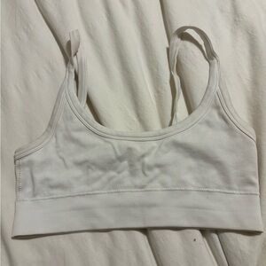 Dynamite white bra top size small (worn)